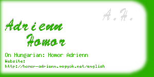 adrienn homor business card